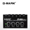 Headphone Amplifier G-MARK EPMH4 4 Channels Metal Stereo Audio Mini Earphone Splitter With Power Adapter