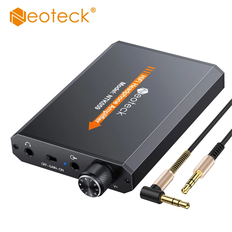 Neoteck Amplfiers Headphone Earphone Amplifier Portable Aux In Port For Phone Android Music Player AMP With 3.5mm Jack Cable