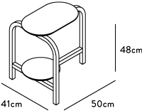 Dimensiones Mesa Auxiliar Tono E